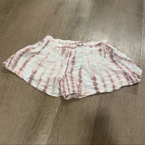 Forever 21 tie dye shorts pink white medium